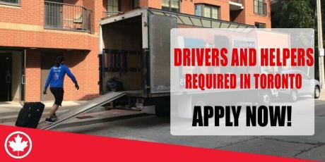 DRIVERS AND HELPERS REQUIRED IN TORONTO