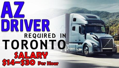 AZ DRIVER REQUIRED IN TORONTO