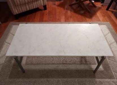 CB2 Marble Coffee Table