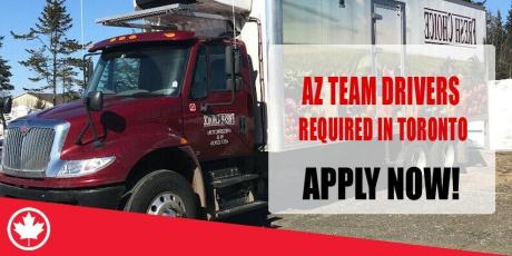 AZ TEAM DRIVERS REQUIRED IN TORONTO