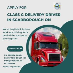 Apply for Class G Delivery Driver in Scarborough ON