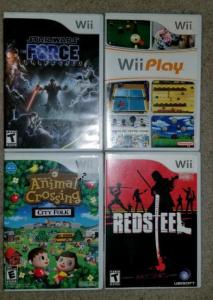 Nintendo Wii Games Red Steel Star Wars Wii Play $5.00