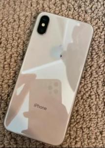 Silver white iphone x 64 gb unlocked perfect condition!