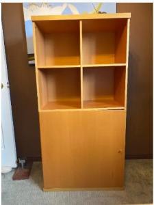 Ikea storage cabinet/shelf with bottom door.