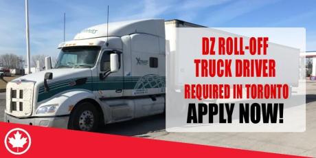 DZ ROLL-OFF TRUCK DRIVER REQUIRED IN TORONTO