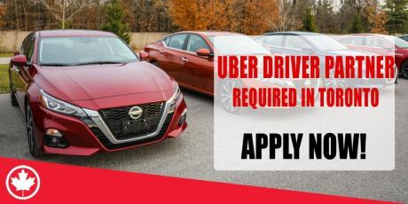 UBER DRIVER PARTNER REQUIRED IN TORONTO