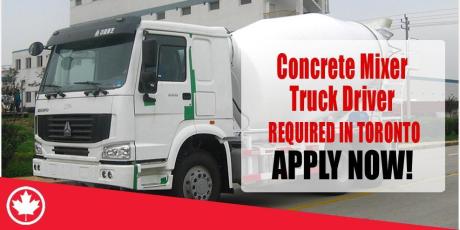 Concrete Mixer Truck DRIVER REQUIRED IN TORONTO