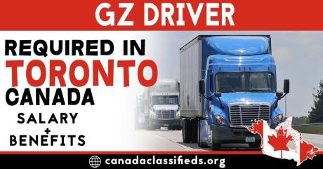 GZ DRIVER REQUIRED IN TORONTO