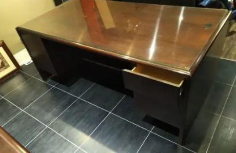 Cherry Wood Solid Bankers Desk. $ 2500 Firm