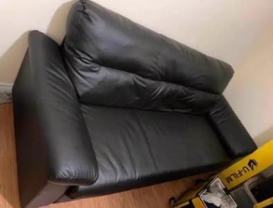 IKEA leather sofa, 95% new, Cad $300 for sale.