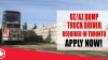 DZ-AZ DUMP TRUCK DRIVER REQUIRED IN TORONTO