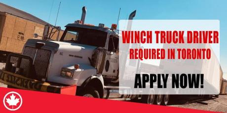 WINCH TRUCK DRIVER REQUIRED IN TORONTO