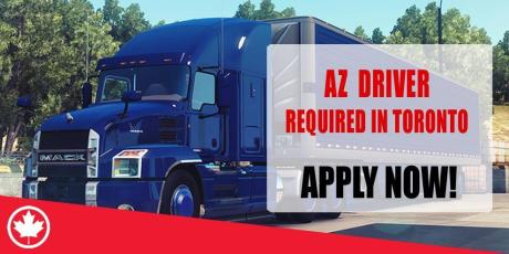 AZ DRIVER REQUIRED IN TORONTO