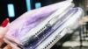 Iphone case 6S case - Purple marble, shiny