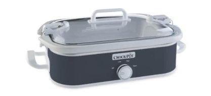 Crock-Pot 3.5 - Quart Casserole Manual Slow Cooker, Charcoal