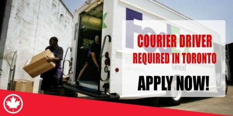 COURIER DRIVER REQUIRED IN TORONTO