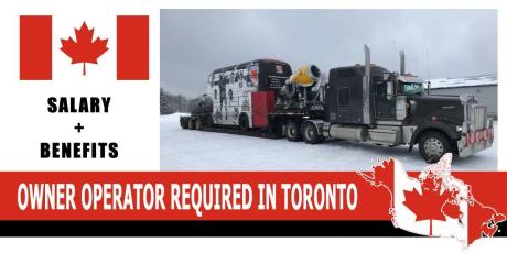 OWNER OPERATOR REQUIRED IN TORONTO
